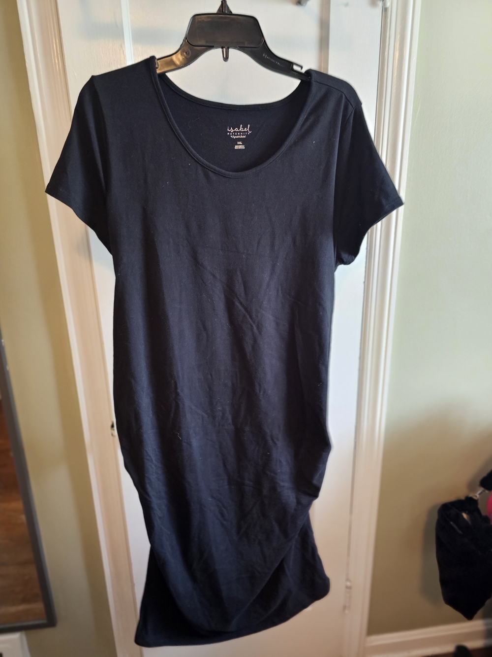Isabel Maternity by Ingrid & Isabel Black Short-Sleeve Scoop Neck Tee